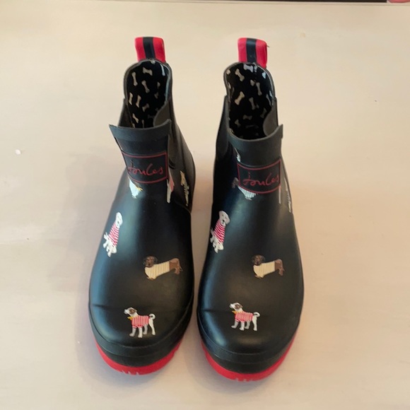 Joules Shoes - JOULES Navy Animal Design Rain Booties 8